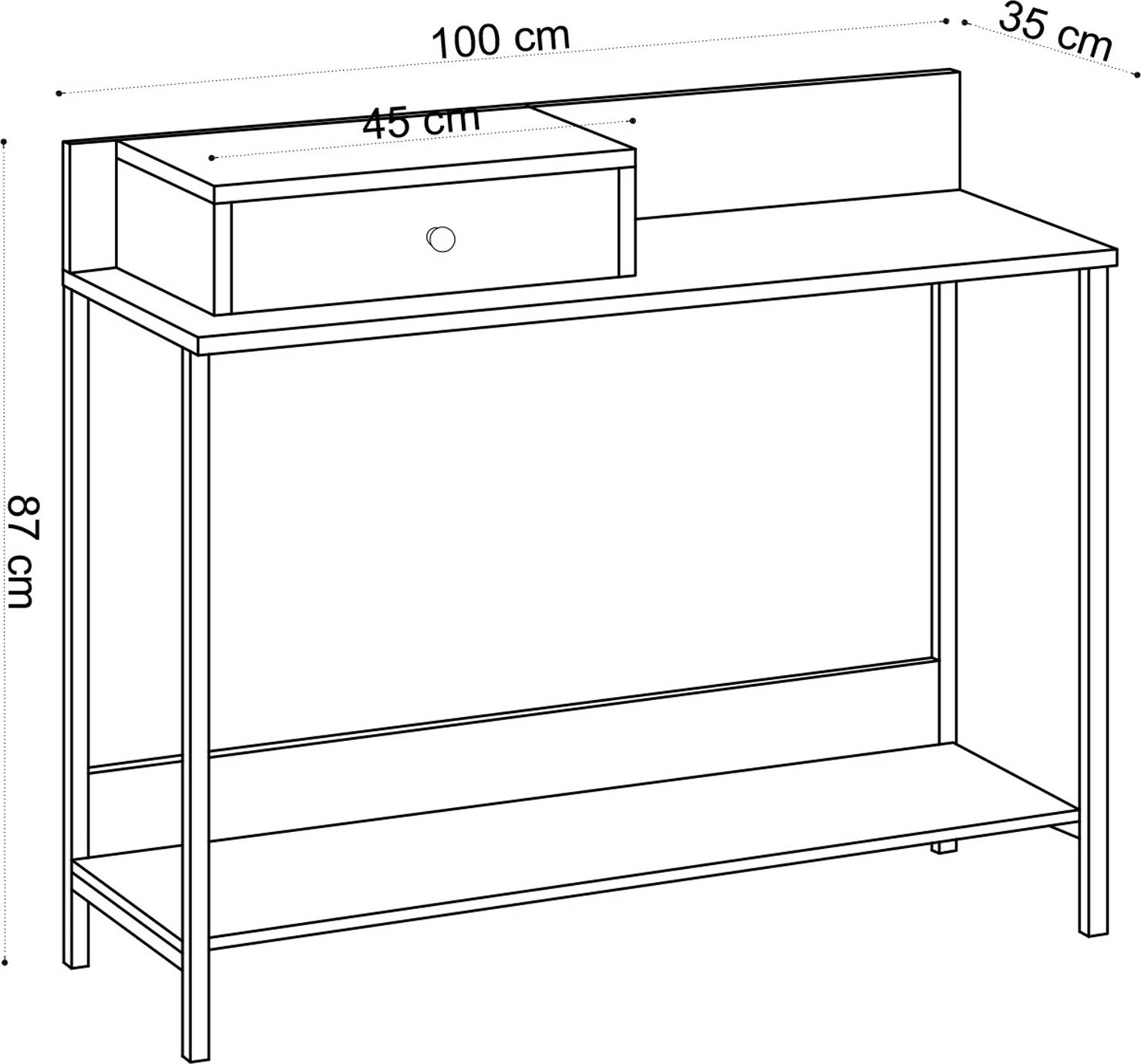 Komodë Hanah Home, Alix, ngjyrë lis safir