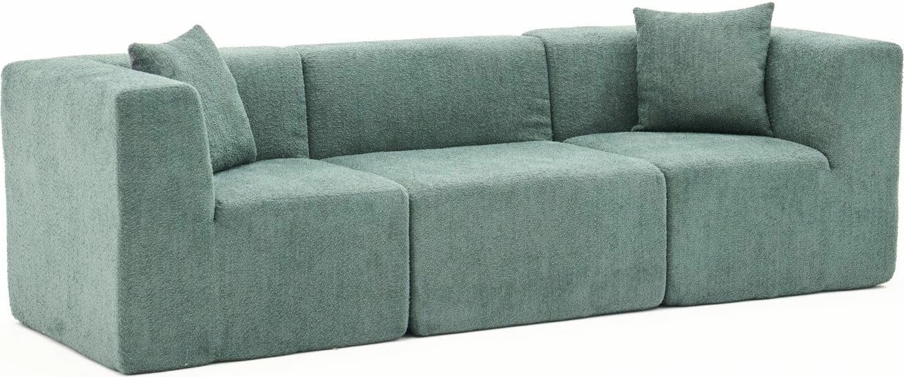 Divan treshe, Atelier del Sofa, i gjelbër, 3 pjesë