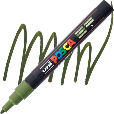 UNI-MARKER pc-3m POSCA KHAKI GREEN