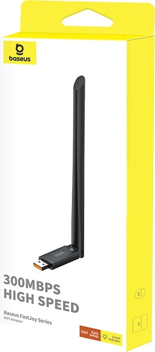 Kartelë rrjeti USB Baseus BS-OH172, 300Mb/s, me antenë të jashtme, e zezë Kartelë rrjeti USB Baseus BS-OH172, 300Mb/s, me antenë të jashtme, e zezë