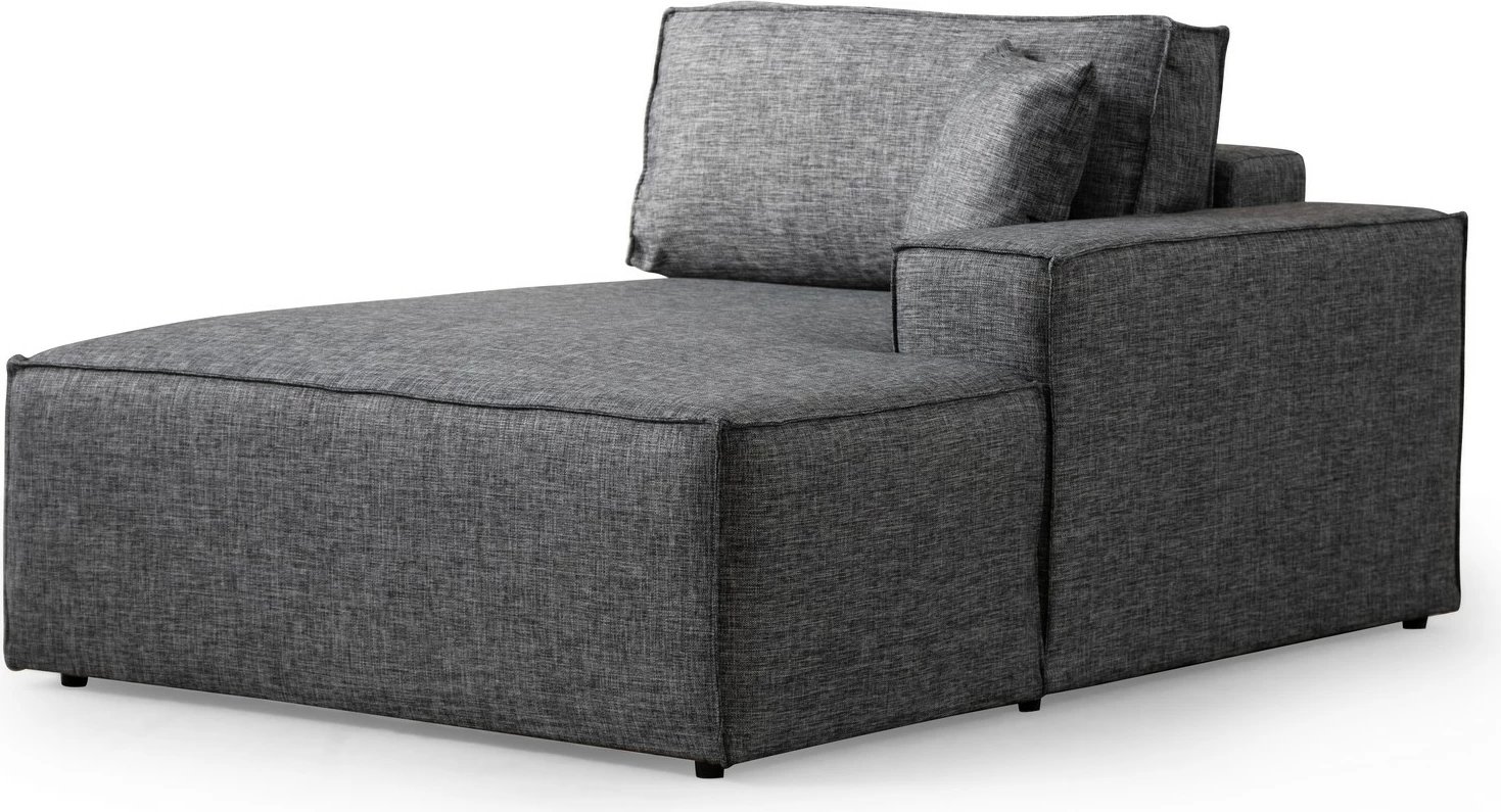 Kënd-sofë krevati Atelier del Sofa, kënd i djathtë, ngjyrë gri e errët
