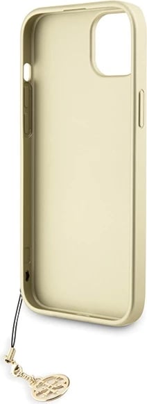 Mbështjellës Guess 4G Charms për iPhone 15 Plus, Gri