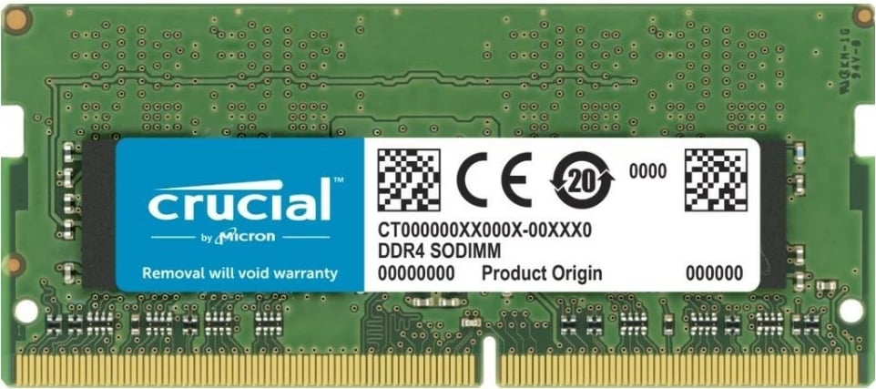 RAM Memorje Crucial DDR4 SODIMM 8GB 3200MHz për laptop