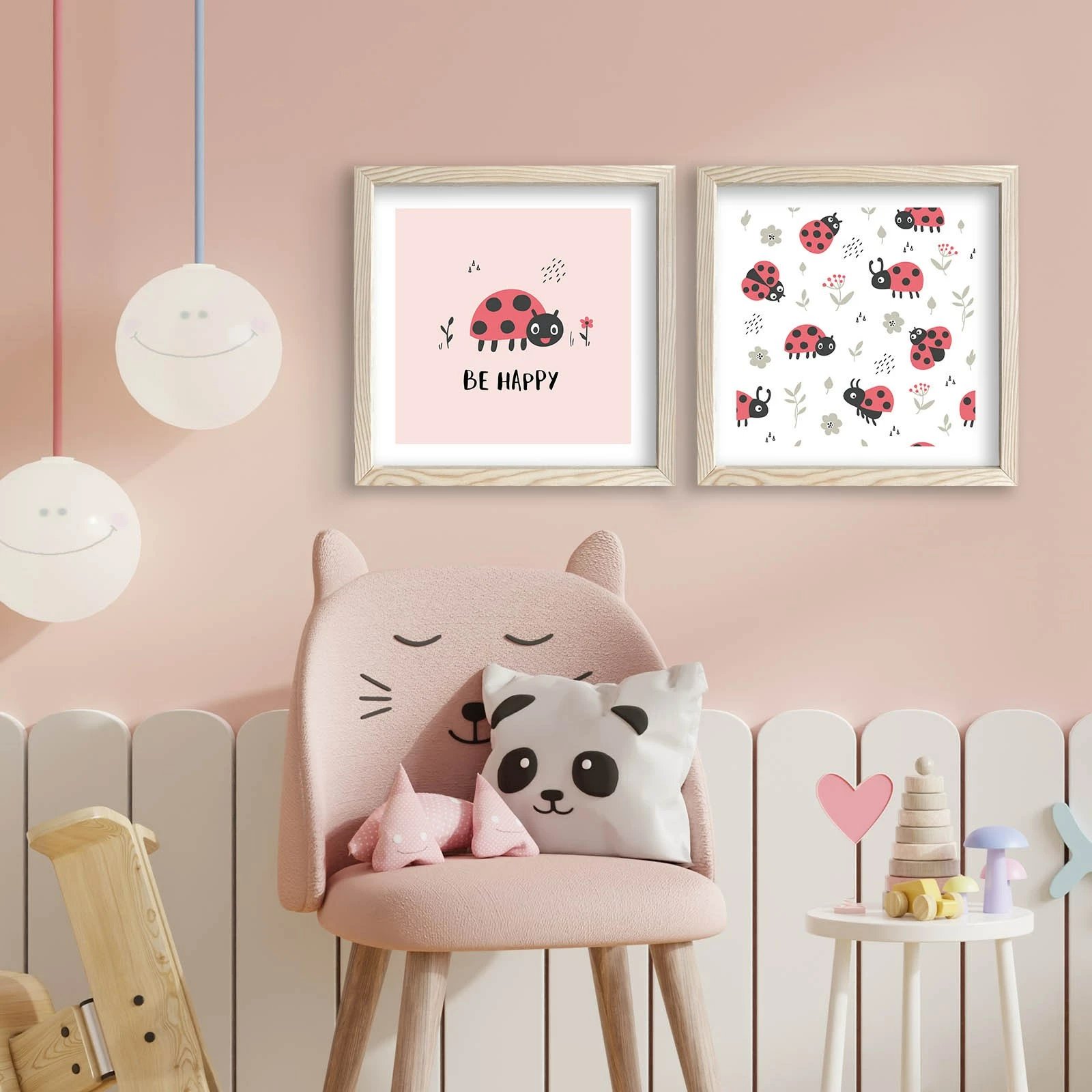 Pikturë dekorative me kornizë MDF (2 copë), Wallity, 2P3333KCT-008