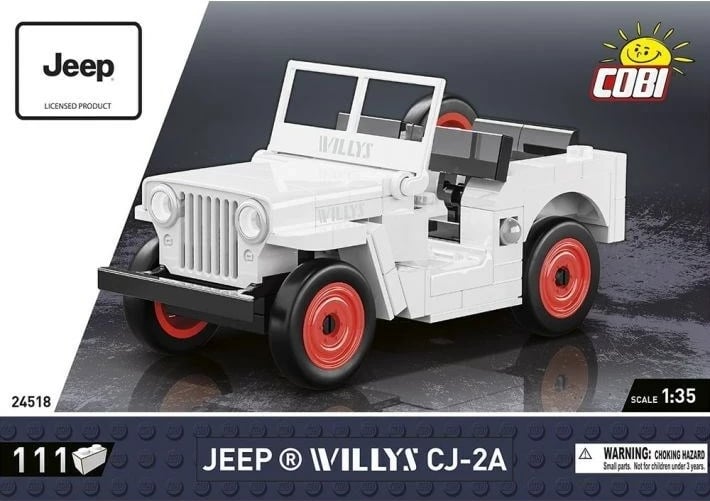 Set blloqe ndërtimi COBI Jeep Willys CJ-2A, 111 pjesë, zi