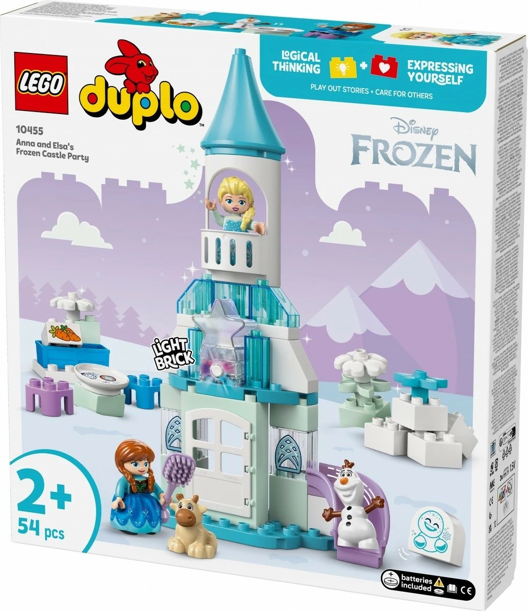Set lodrash LEGO DUPLO Frozen 10455 Anna and Elsa's Ice Castle Party, 54 pjesë, shumëngjyrëshe