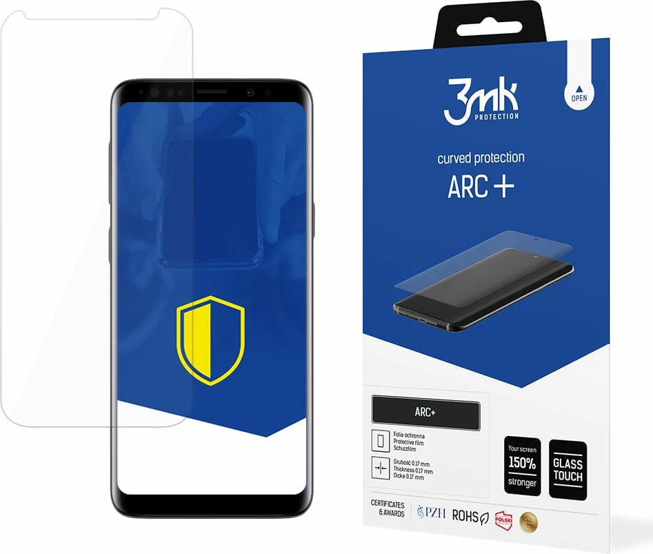 Folje mbrojtëse për ekran Samsung Galaxy S9+ 3mk ARC+, transparente