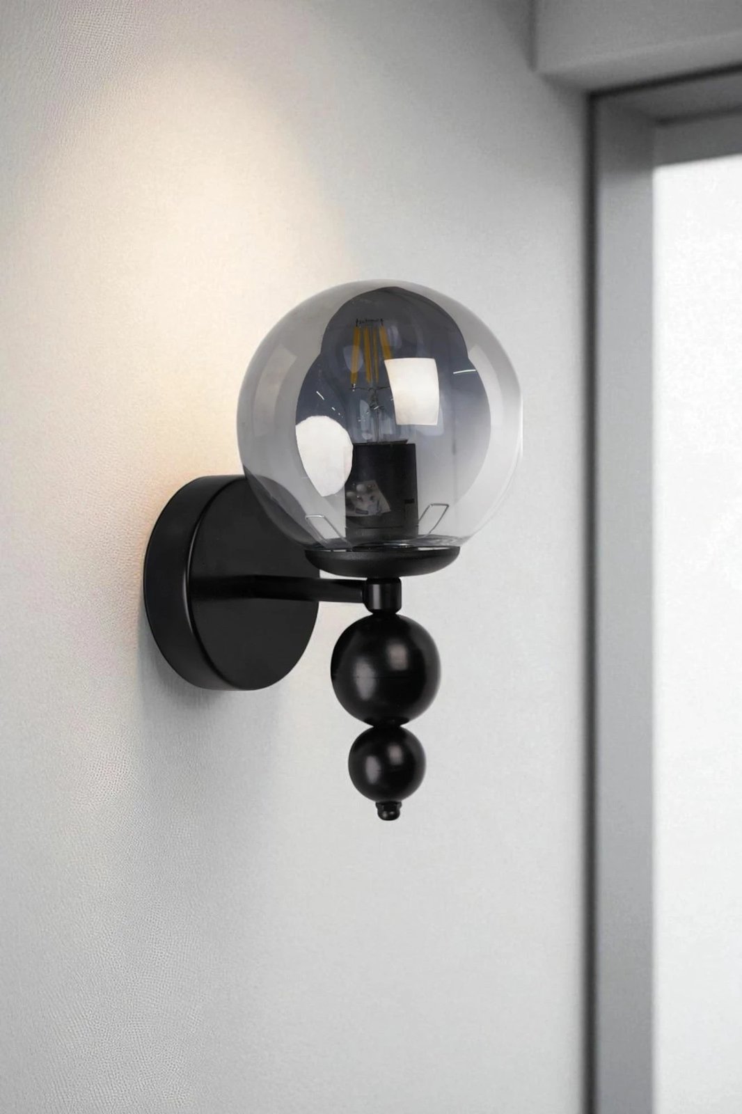 Llambë muri Opviq, 9054-1A, gri dhe e zezë