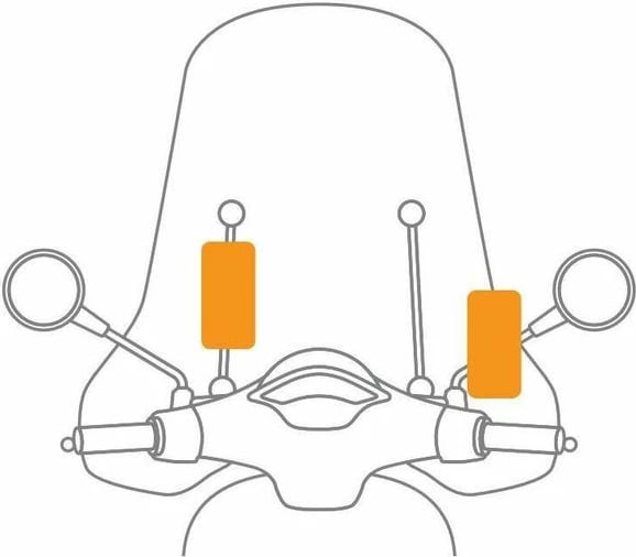 Mbajtese Telefoni Universale Per Skuter 9-14mm