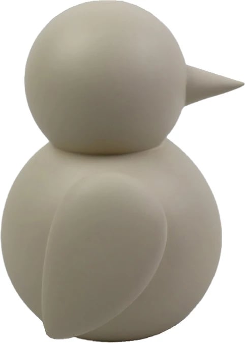 Dekor zog Odin, polirezine, bezhë, 13x12x16cm