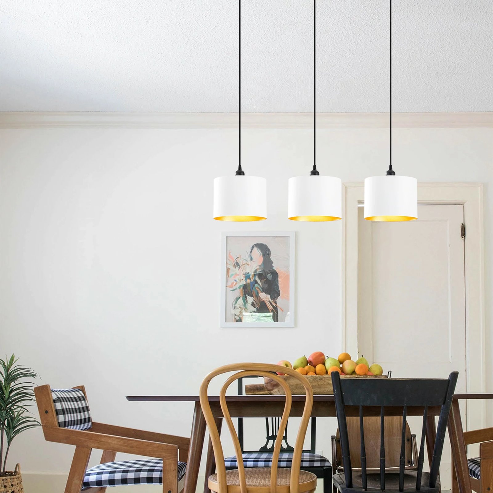 Llambë tavani skandinave, e bardhë, Opviq Berceste - 195WHITE-S1