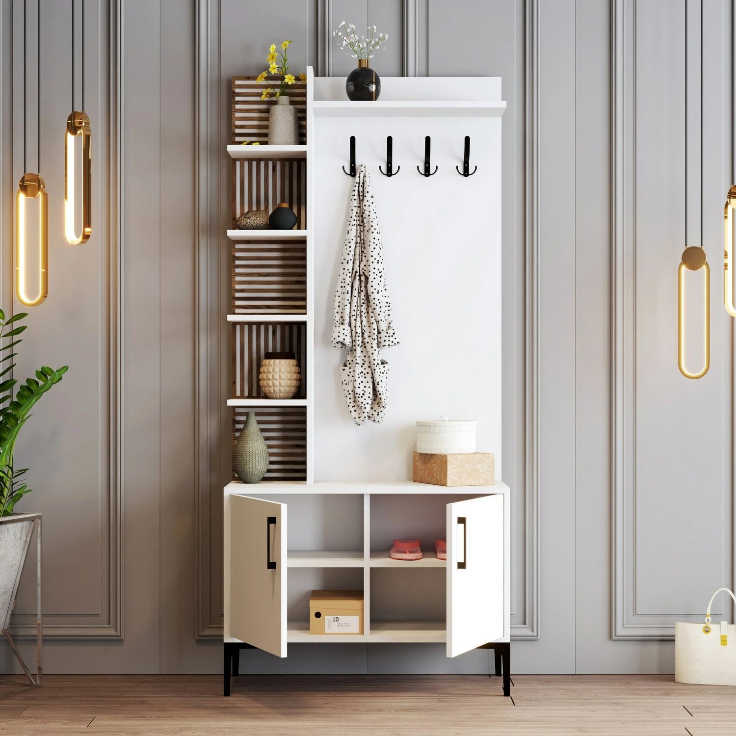 Stendë për korridor, Viyana D, e bardhë