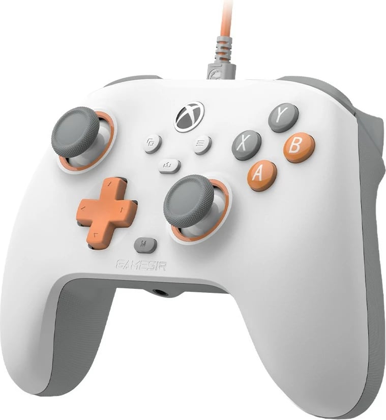 Gamepad GameSir T7 me kabllo, 3m, USB Type-C, Creamsicle white