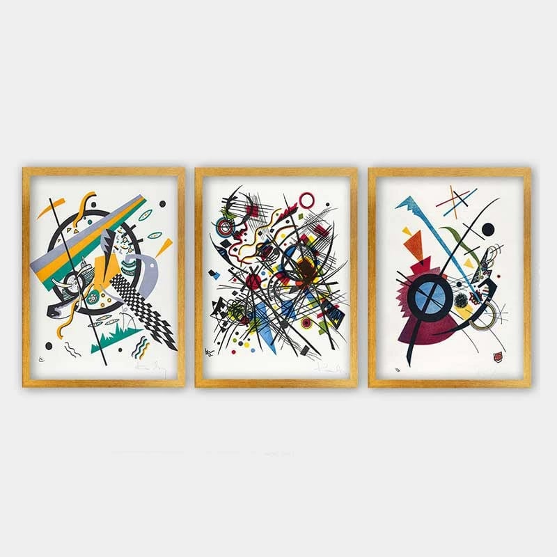 Pikturë dekorative me kornizë (3 copë), Wallity, 3AC_UN2968523_3545