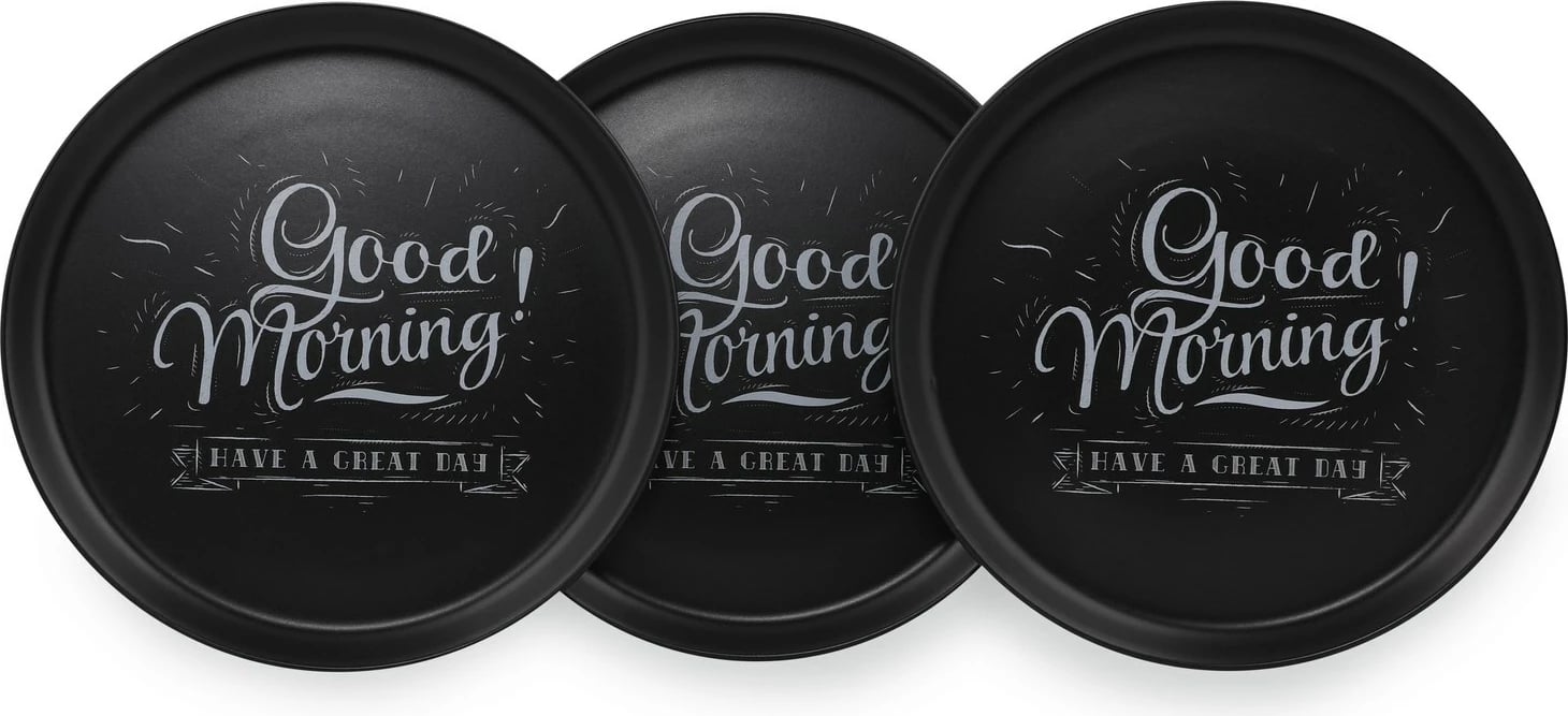 Set pjatash shërbimi (6 copë), Hermia Concept, ngjyrë e zezë mat, ST042006F956A4654000AS3T00