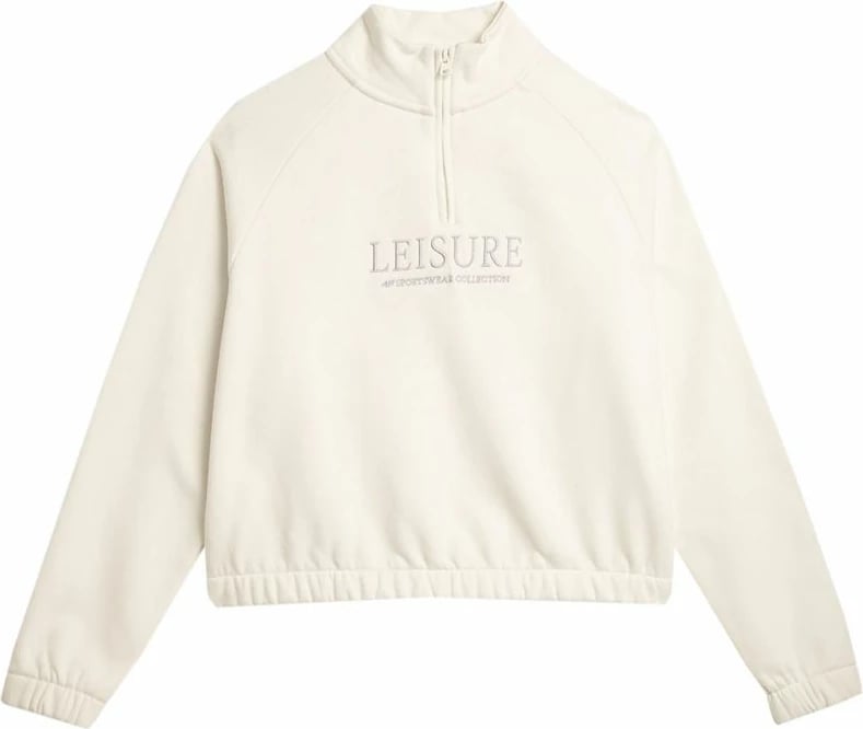 Duks pa kapuç për femra 4f, ngjyrë krem