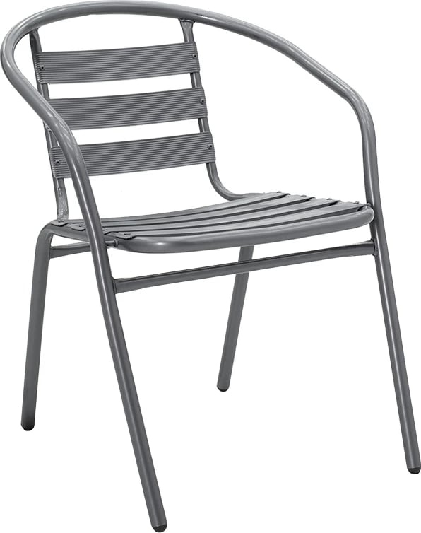 Karrige Tade metalike, ngjyrë gri e errët, 54x62x74cm