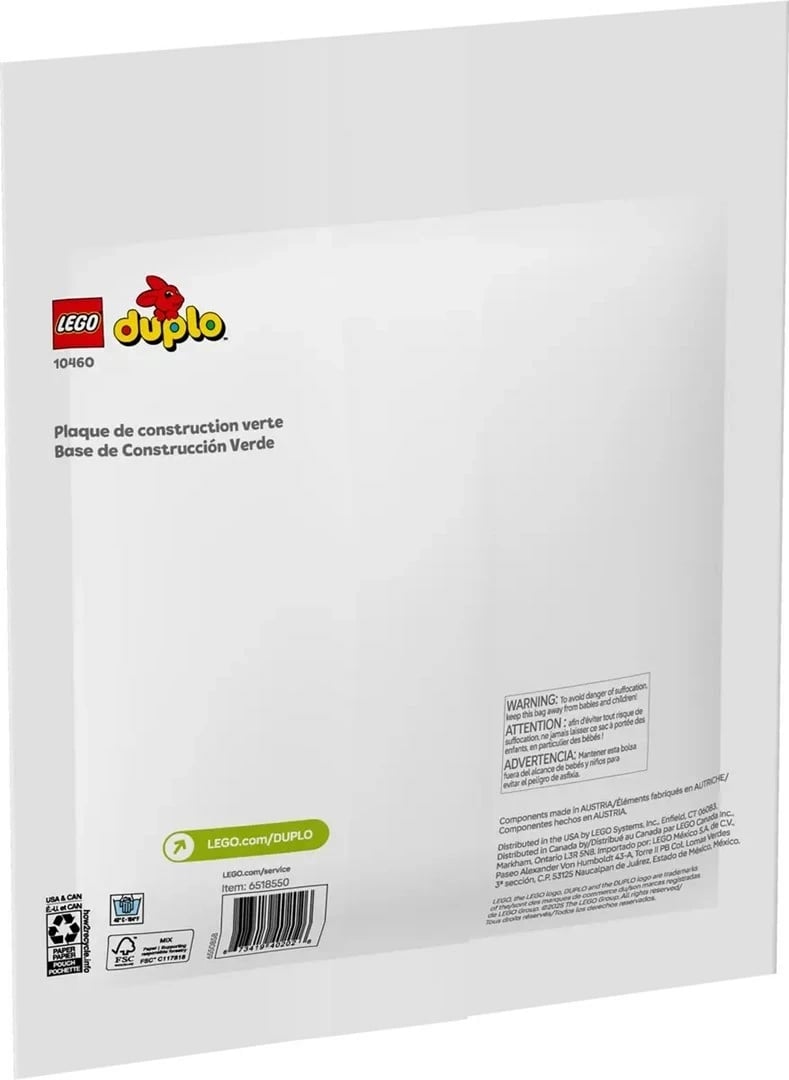 Platoformë ndërtimi LEGO DUPLO 10460, Jeshile Platoformë ndërtimi LEGO DUPLO 10460, Jeshile