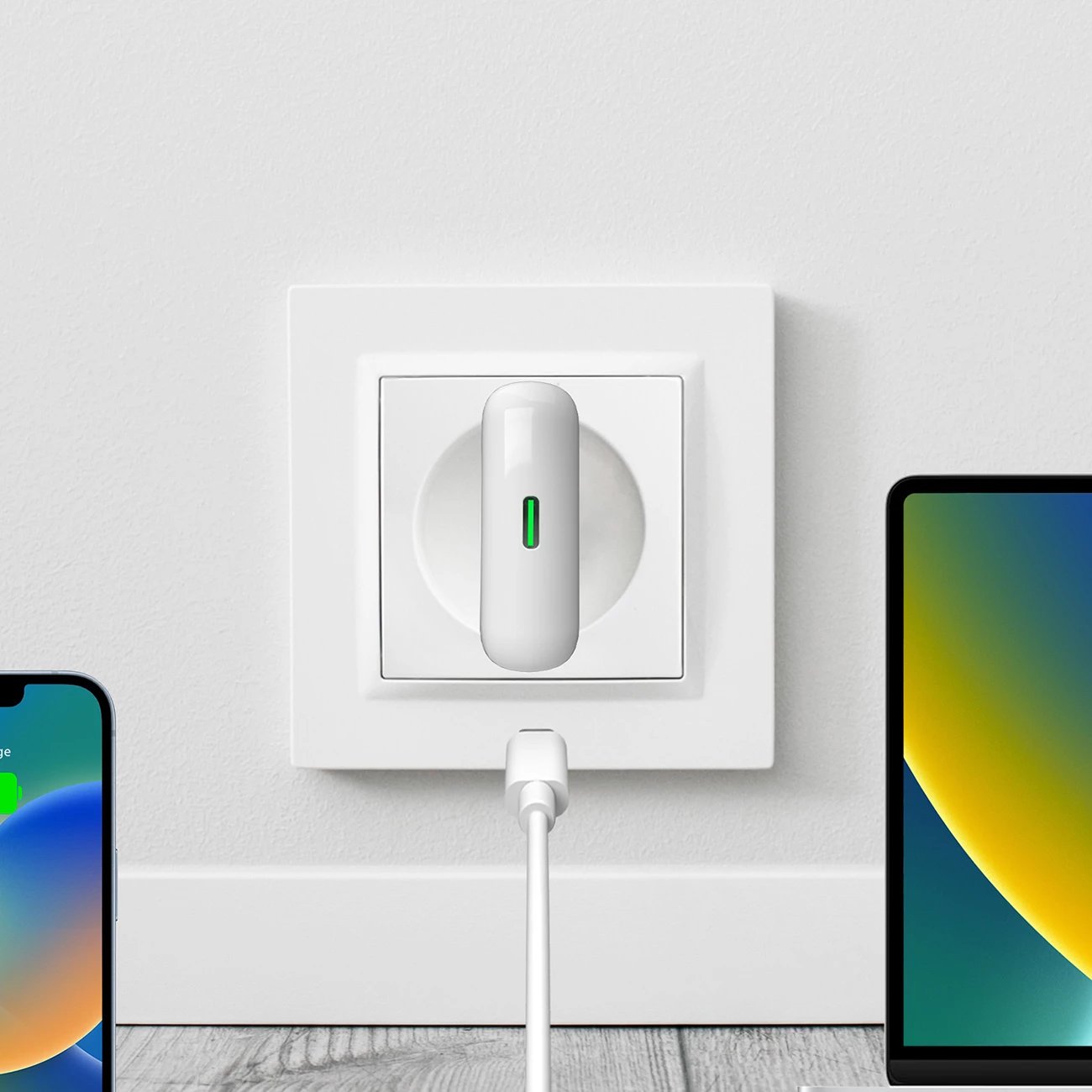 Karikues muri Puro SLIMPRO 30W USB-C, i bardhë