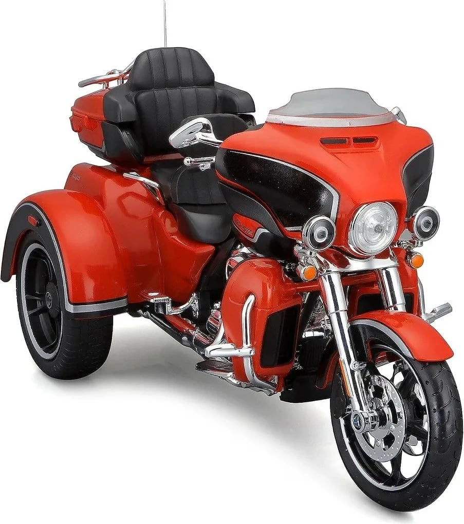 Model metalik Maisto HD 2021 CVO Tri Glide 1:12, portokalli