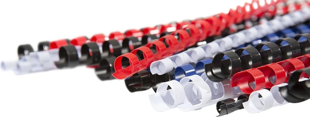 Spirale plastike GENIE 11099, set 20 copë, multikolor, DIN A4