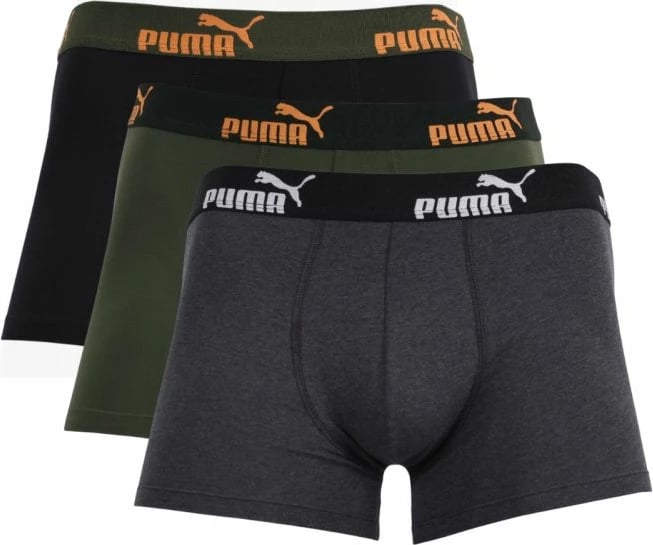 Të brendshme për meshkuj Puma, të zeza/të gjelbra/të hiri