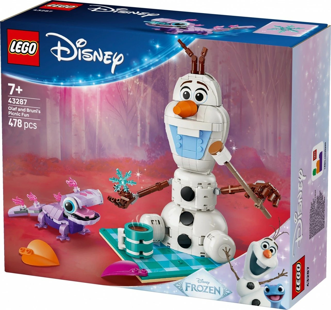 Set LEGO Disney Frozen 43287 Olaf dhe Bruni Picnic, 478 pjesë, 7+
