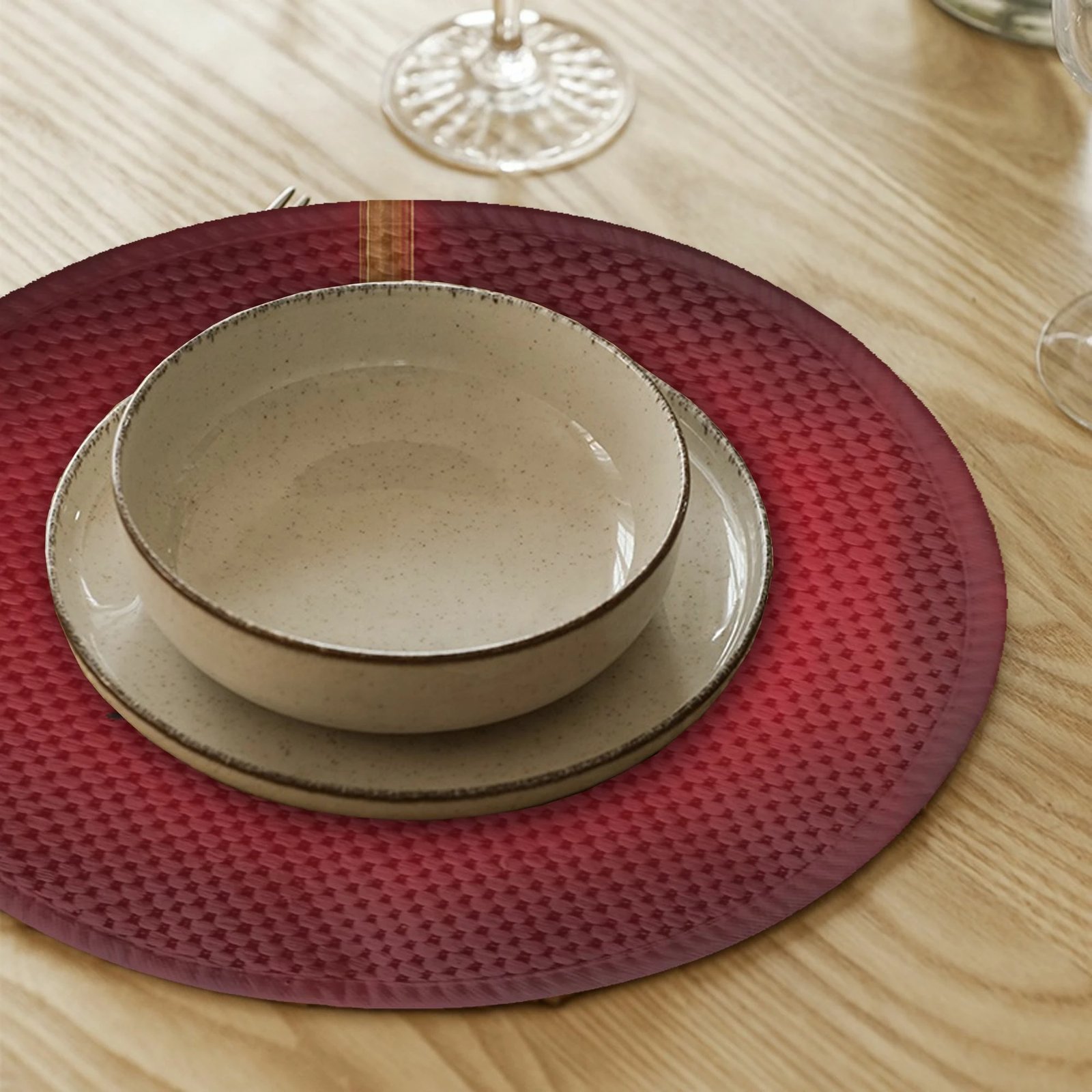 Nënshtrat tavoline Hermia Concept, shumëngjyrëshe, 4 copë, 37cm