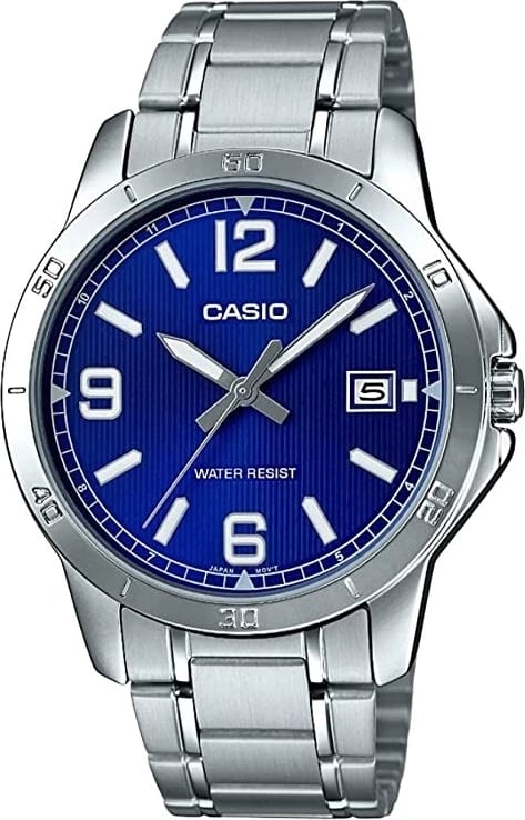 Orë dore Casio Collection Casual Date për meshkuj, blu