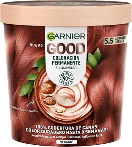 Bojë për flokë Garnier Good Coloración Permanente 5.5 Castaño Cereza unisex 1 copë