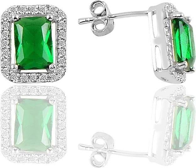 Vathë argjendi, ngjyrë e gjelbër dhe argjend, Jumeon 11054YESIL