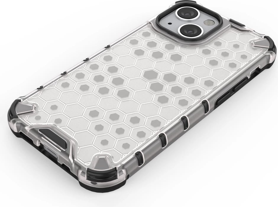 Mbështjellës Hurtel Honeycomb Case për iPhone 13 mini, i zi
