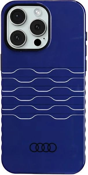 Mbështjellës Audi IML MagSafe për iPhone 15 Pro Max, Blu