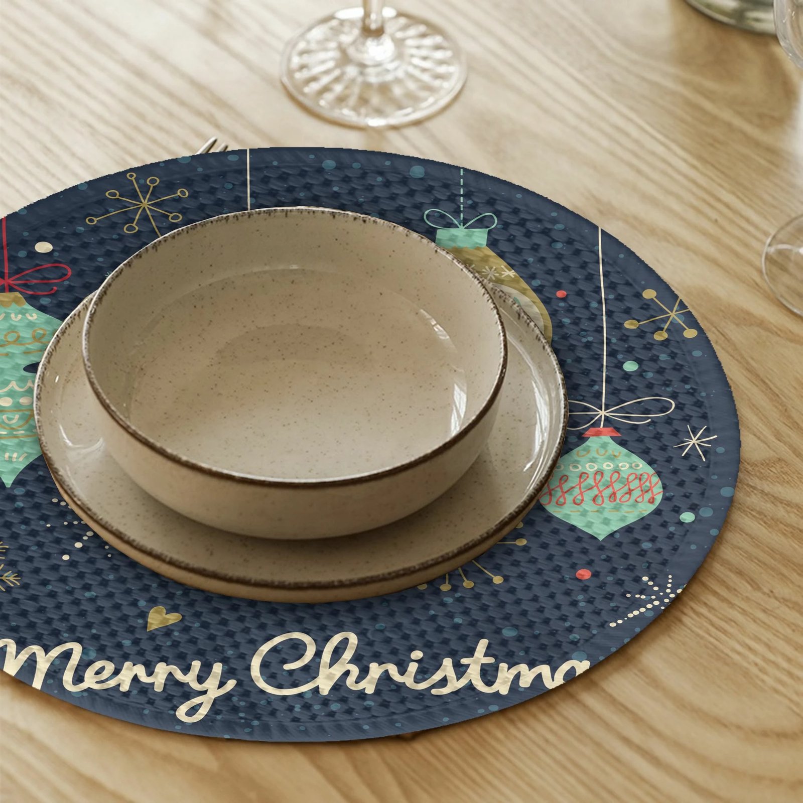 Set 4 nënshtrues tavoline Hermia Concept, shumëngjyrësh, 37cm, 4348Supla