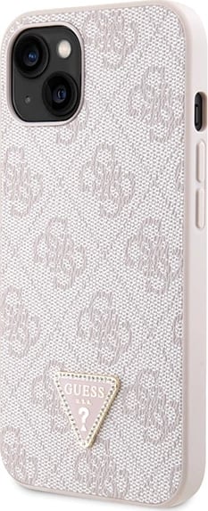 Mbështjellës Guess Crossbody 4G Metal Logo për iPhone 14 Pro Max 6.7", Rozë