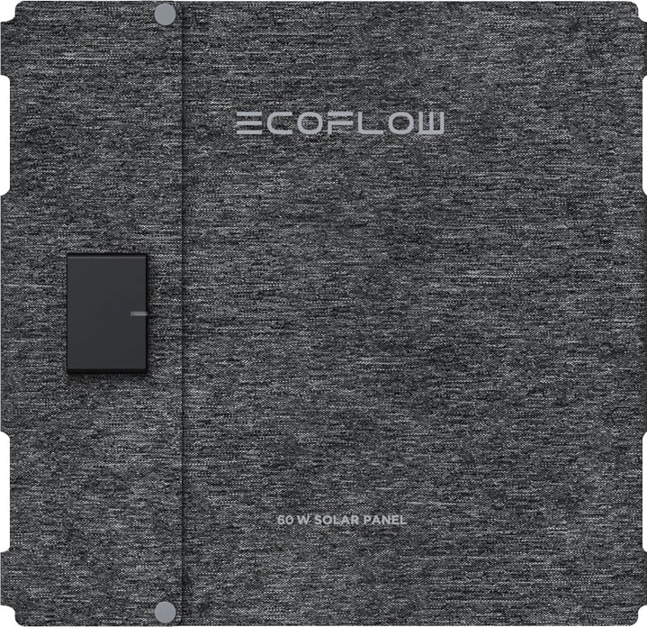 Panel diellor portativ EcoFlow EFSOLAR60-TYPE-C, 60W, USB-C, i palosshëm, i zi