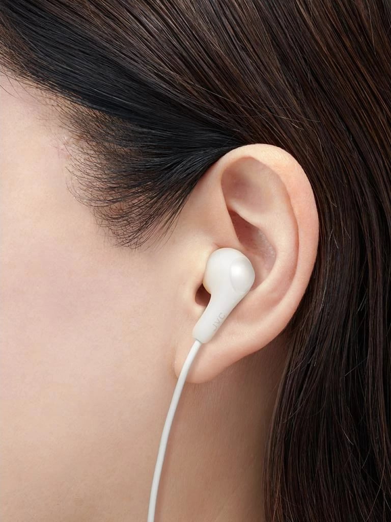 Kufje JVC HA-FR9UC me tela, USB Type-C, për thirrje/muzikë, të bardha