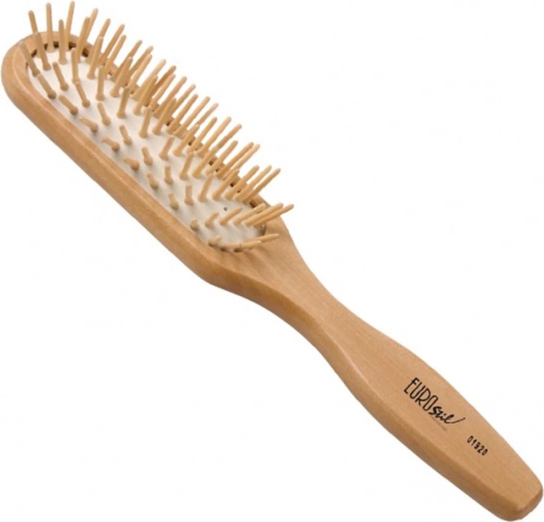 Furçë flokësh unisex Eurostil Madera Cerda Puas Ovalado 1 copë