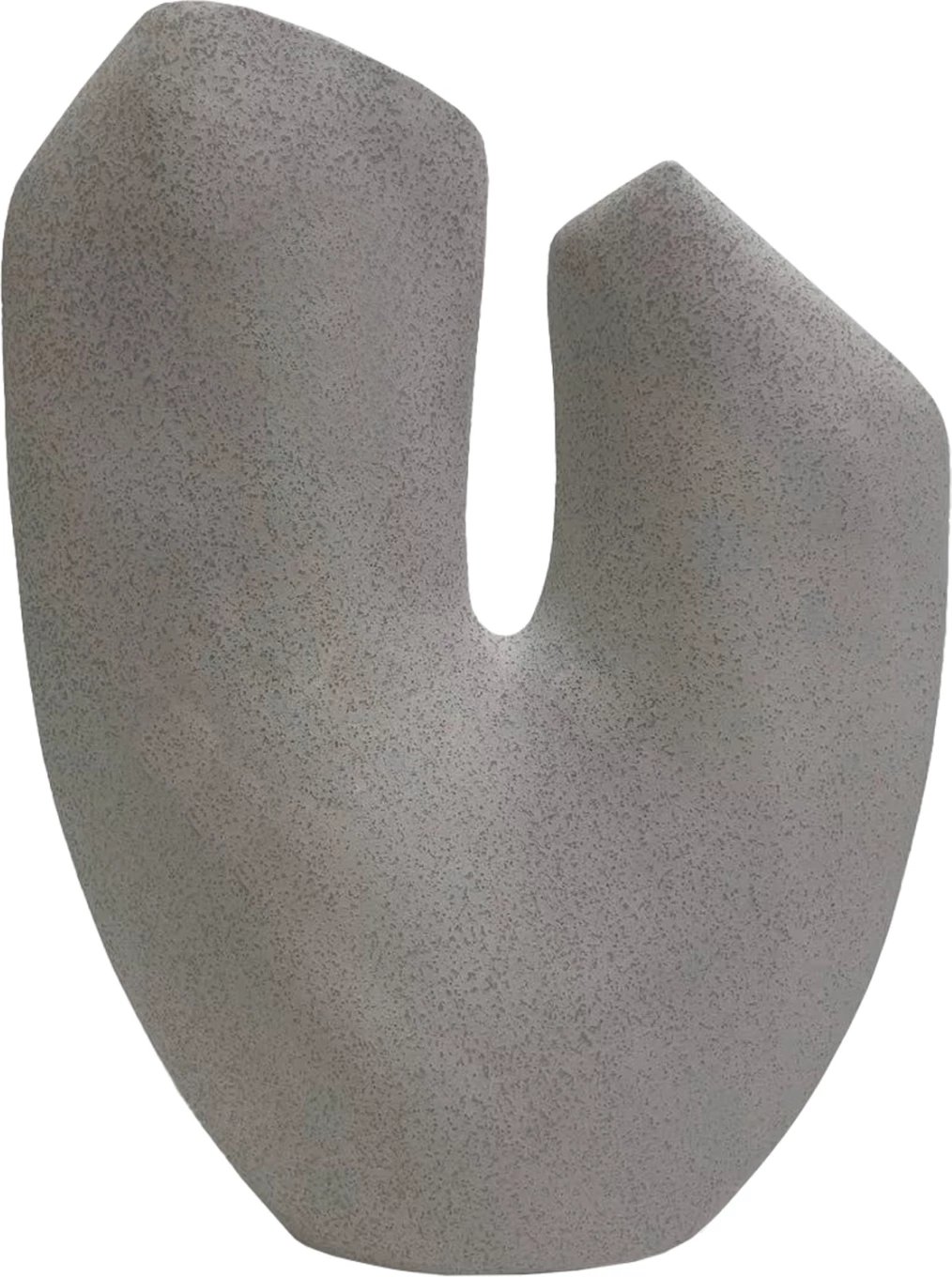 Dekor tavoline prej qeramike ARKEN FH4618.01, ngjyrë e bardhë me kristalizim, 28x10x36.5 cm