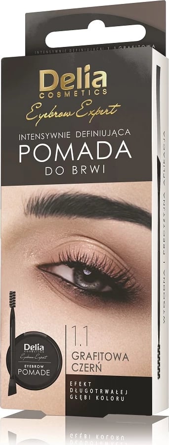 Pomadë për vetulla Delia Eyebrow Expert 1.1 Graphite Black 4ml