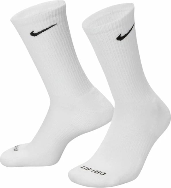 Çorape Nike unisex, të bardha/gri/zeza