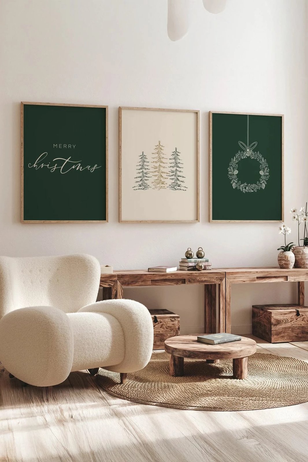 Set pikturash dekorative me kornizë, 3 copë, Wallity, Nwyearmdl9