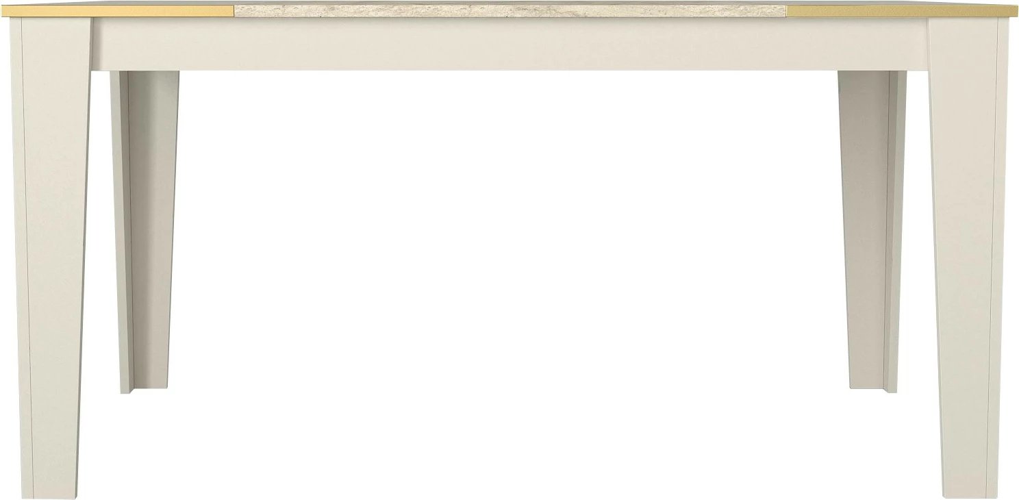 Tavolinë ngrënieje Skye Decor, ngjyrë travertin, sandstone