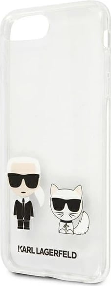 Mbështjellës Karl Lagerfeld Karl & Choupette për iPhone 7/8 Plus, Transparent