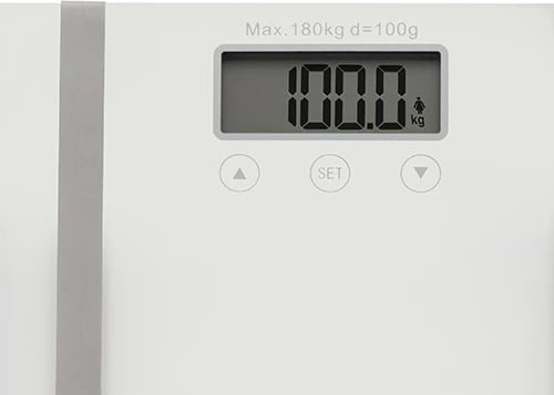 Peshore banjo Adler AD 8154 me analizues trupor, kapacitet 180 kg, saktësi 100 g, platformë xhami të temperuar 6 mm, ekran LCD Peshore banjo Adler AD 8154 me analizues trupor, kapacitet 180 kg, saktësi 100 g, platformë xhami të temperuar 6 mm, ekran LCD