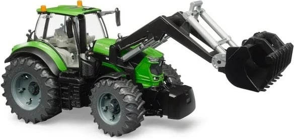 Traktor lodër BRUDER Deutz 8280 TTV me ngarkues përpara, 1:16, i gjelbër