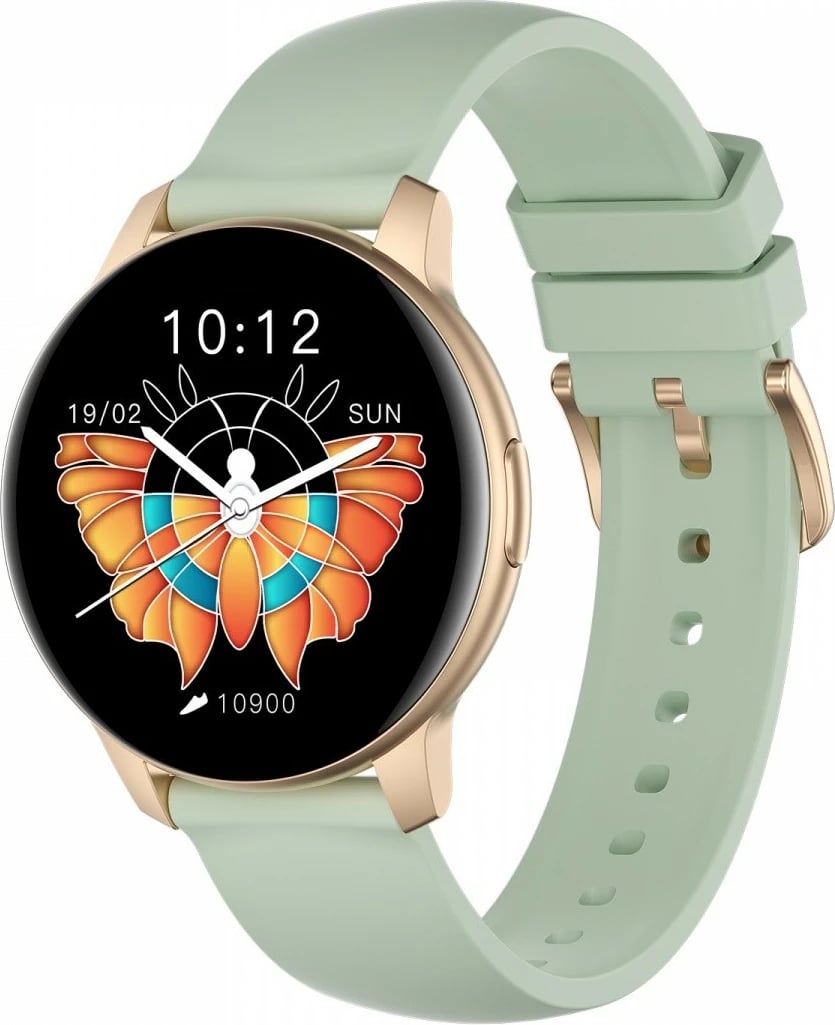 Smartwatch ORO-MED ACTIVE PRO1, 1.1", Bluetooth, IP68, i artë me rrip të gjelbër