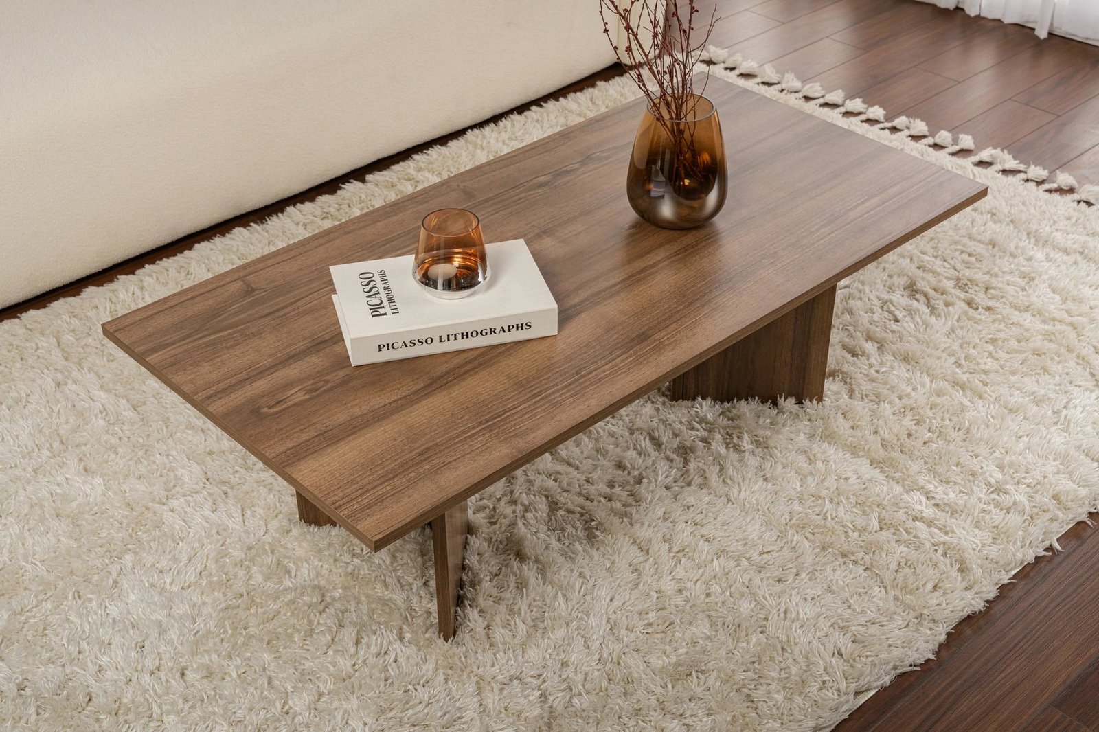 Tavolinë kafeje Nordure, Sabin, ngjyrë arre