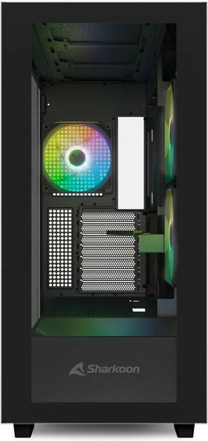 Kasë Sharkoon Rebel C60 RGB midi, e zezë