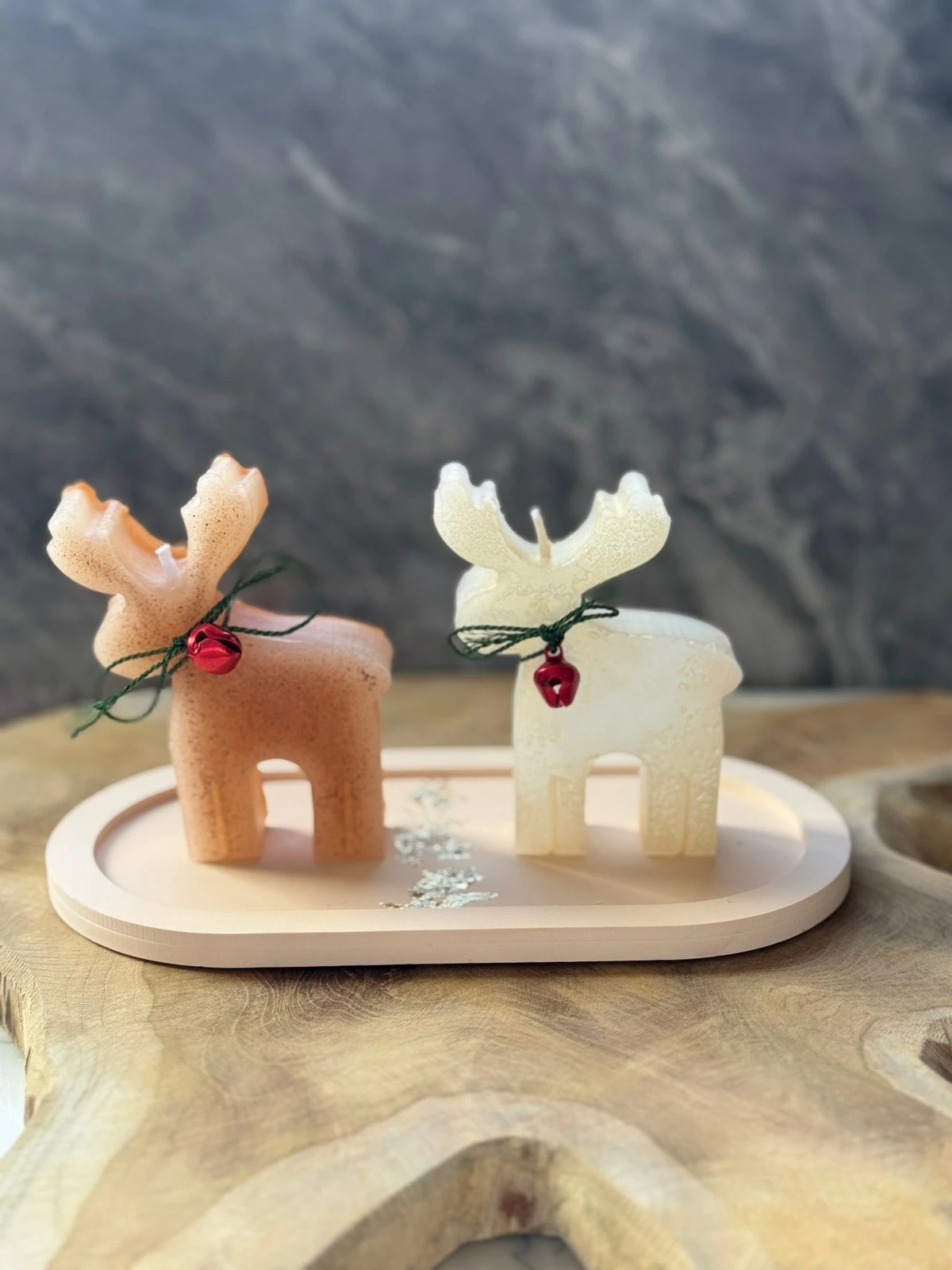 Set qirinjsh (3 copë), Evila Originals, set qirinjsh për Krishtlindje